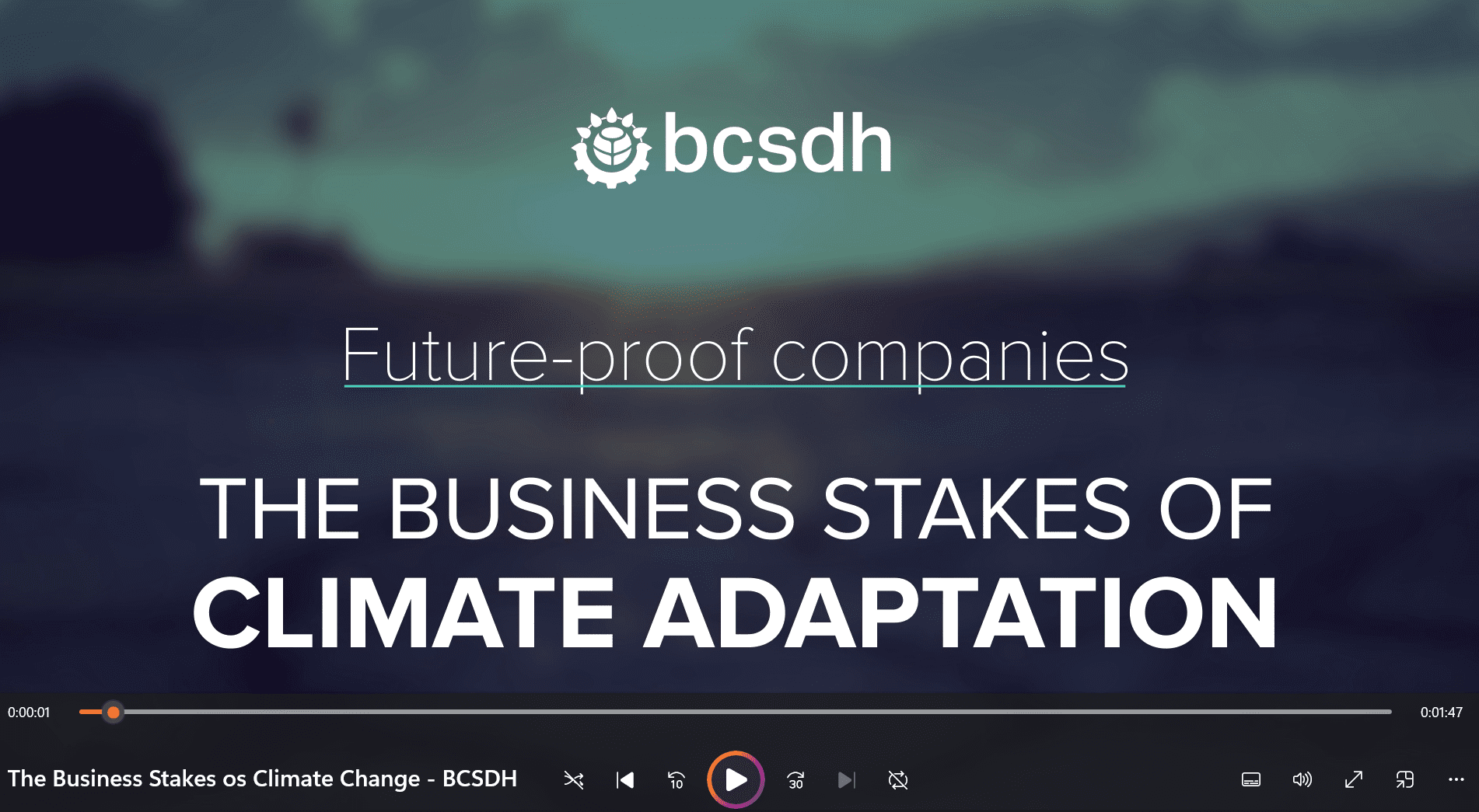 Os Climate The Business Stakes os Climate Adaptation - BCSDH film 2025 - BCSDH